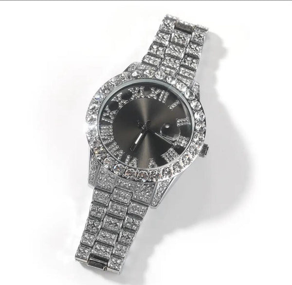 Blinged out ICY watch
