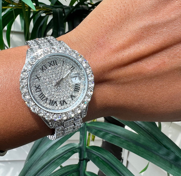 Blinged out ICY watch