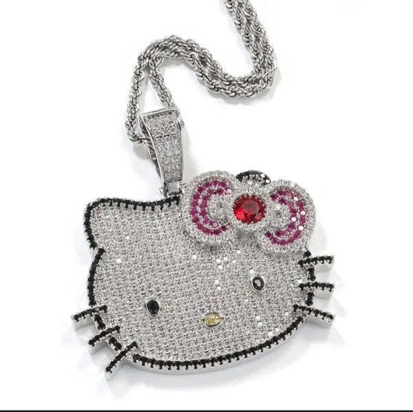 Kitty bling necklace