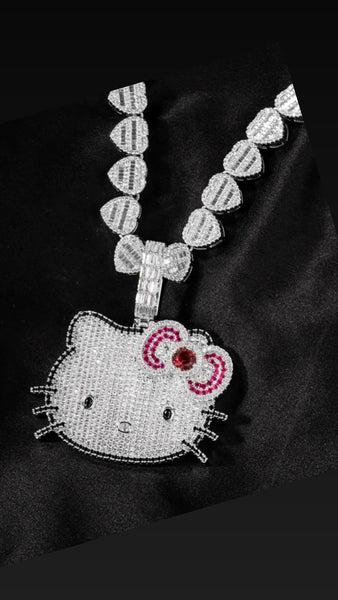 Kitty bling necklace