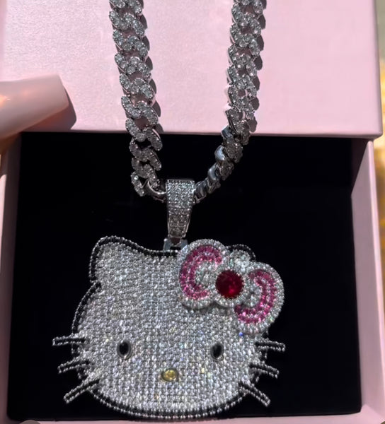 Kitty bling necklace