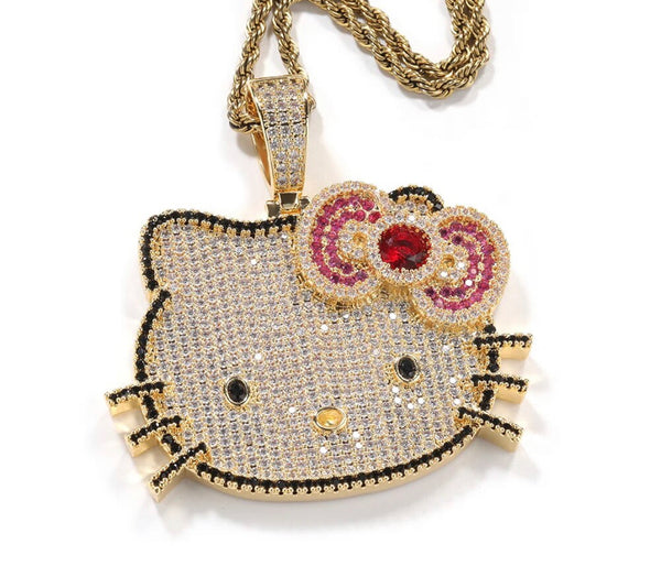 Kitty bling necklace