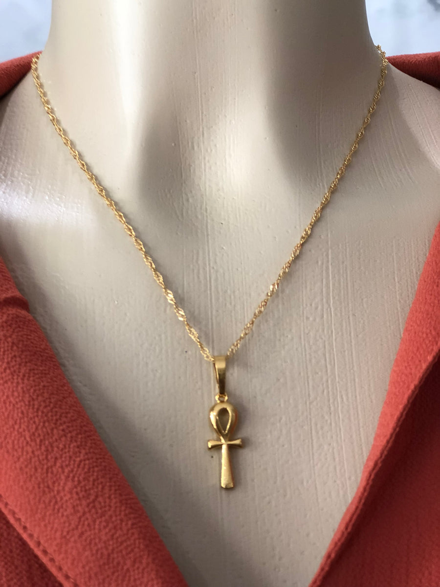 Mini ankh Necklace– Lavishluxxshop