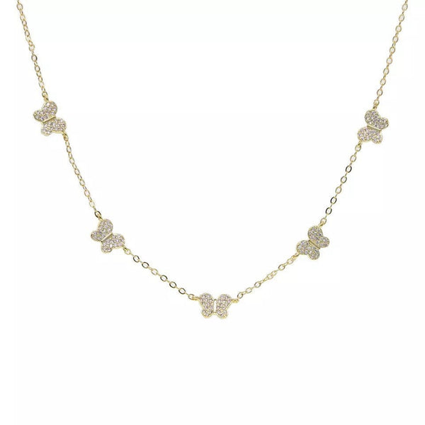 Butterfly Necklace, butterfly pendant necklace , butterfly choker, charm butterfly necklace ,gold butterfly choker