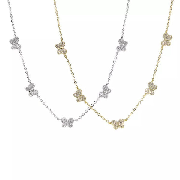 Butterfly Necklace, butterfly pendant necklace , butterfly choker, charm butterfly necklace ,gold butterfly choker