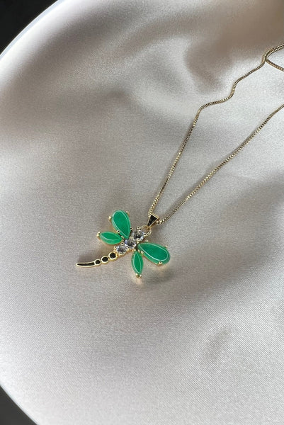 DRAGONFLY JADE NECKLACE