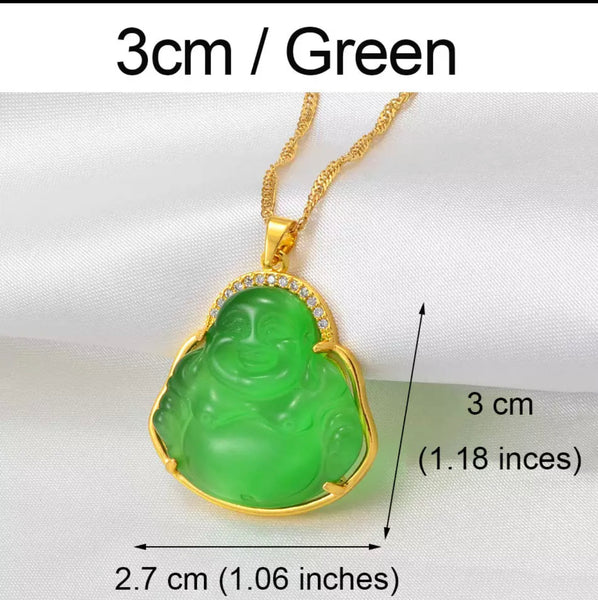 Jade Buddha necklace ,18k gold plated buddha necklace ,buddah necklace ,buhddah necklace,women buddha necklace