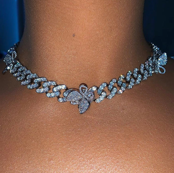12 CUBAN BUTTERFLY CHOKER