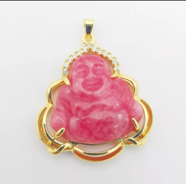 Jade buddha necklace