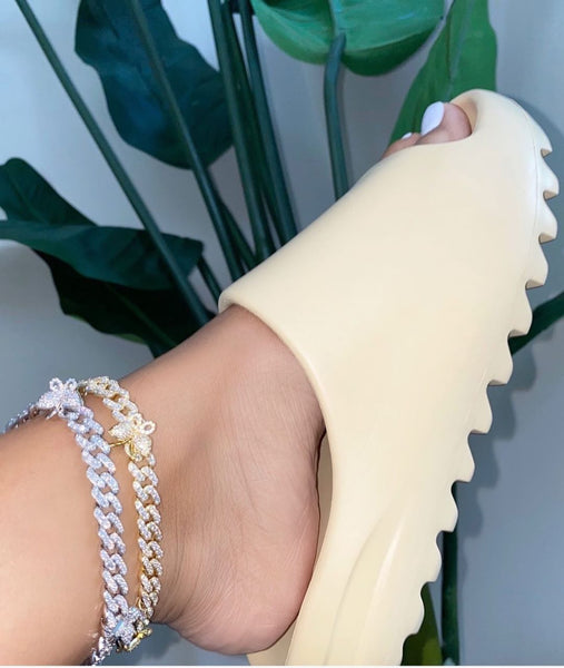 Butterfly cuban ANKLET