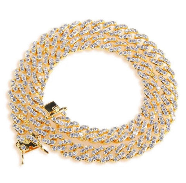 Pink miami cuban link choker, PINK BARBIE CUBAN mini cuban