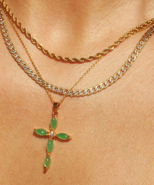 jades cross pendant