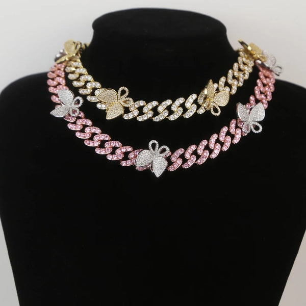 12 CUBAN BUTTERFLY CHOKER