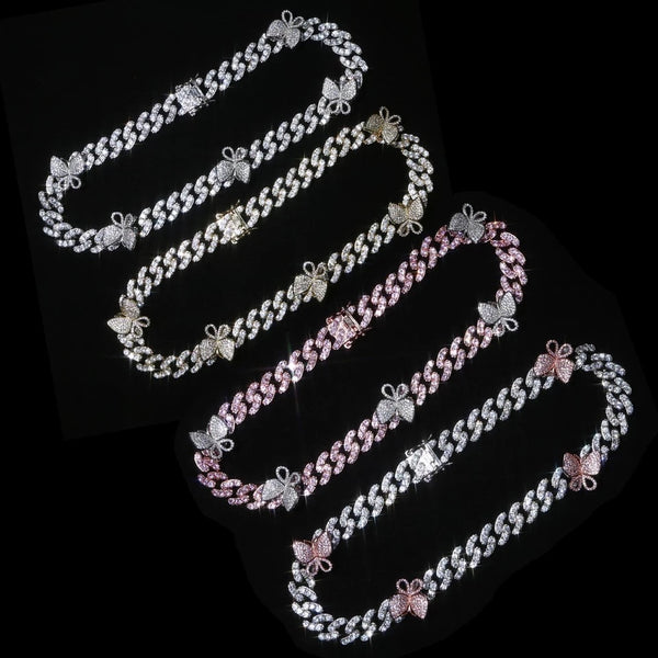 12 CUBAN BUTTERFLY CHOKER