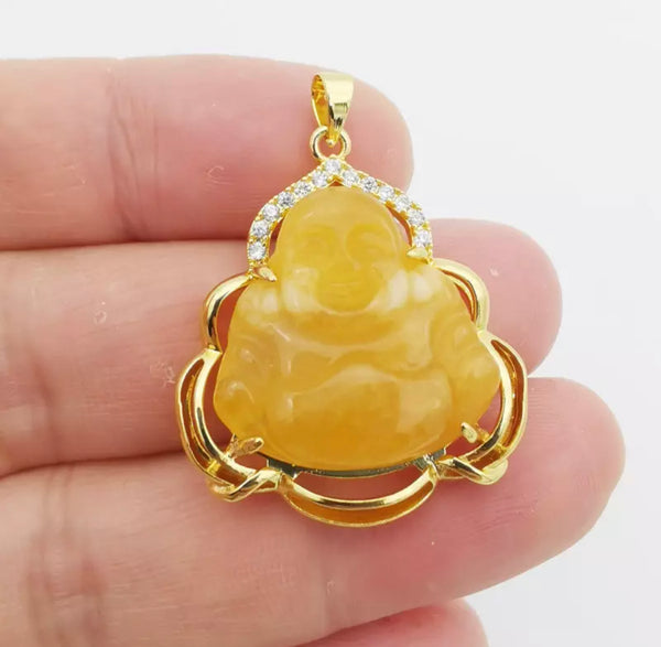 Jade buddha necklace