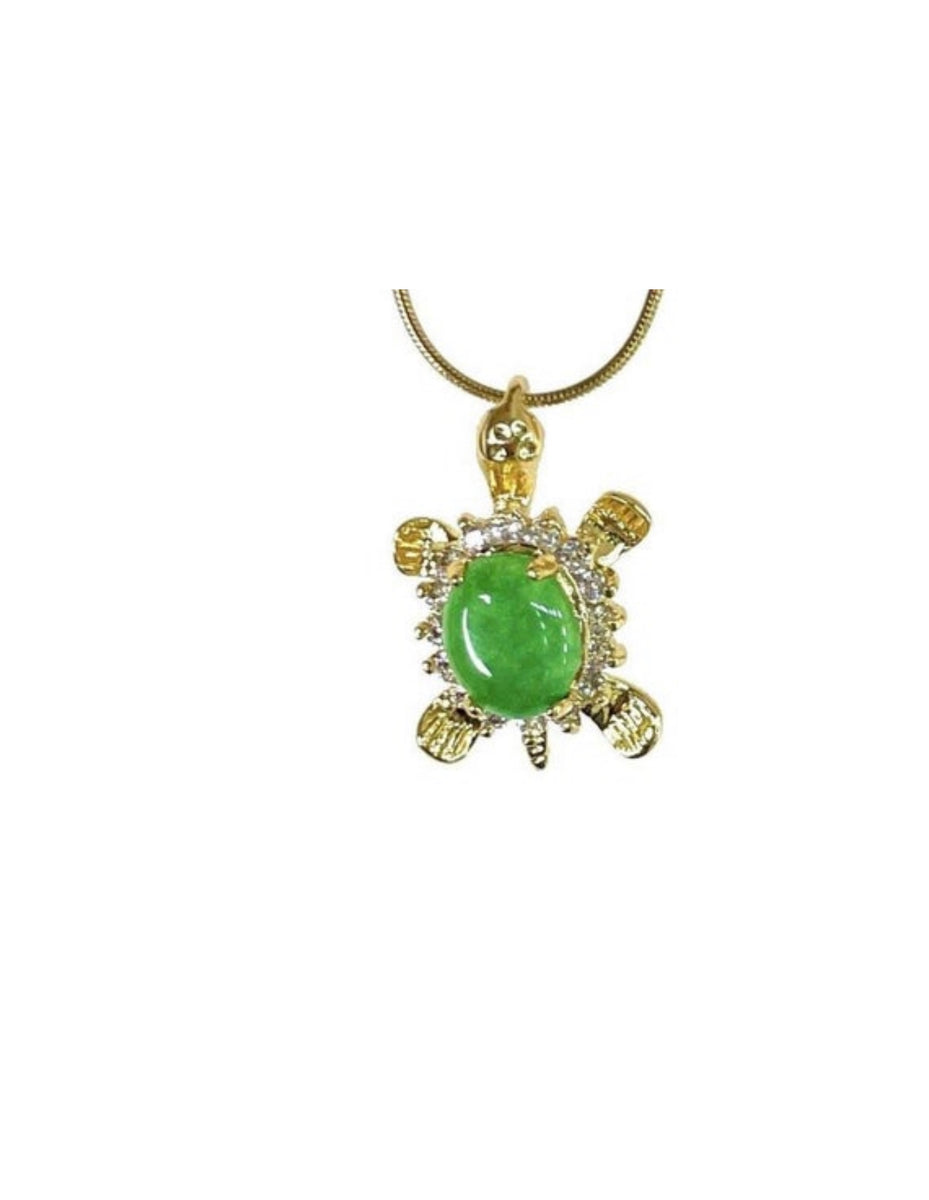 Jade deals turtle necklace