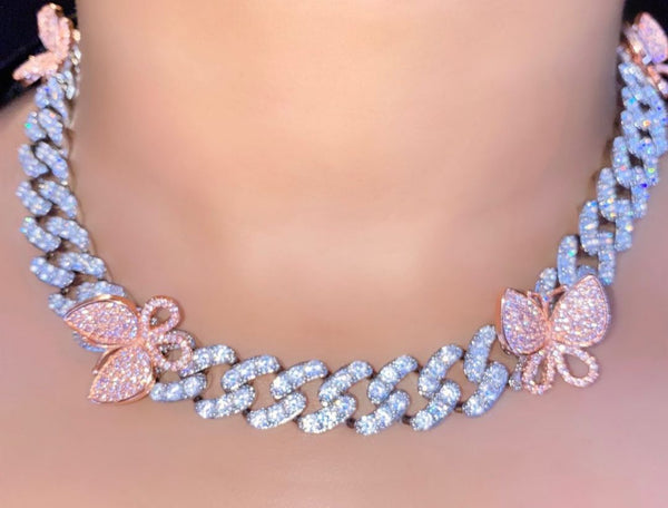 12 CUBAN BUTTERFLY CHOKER
