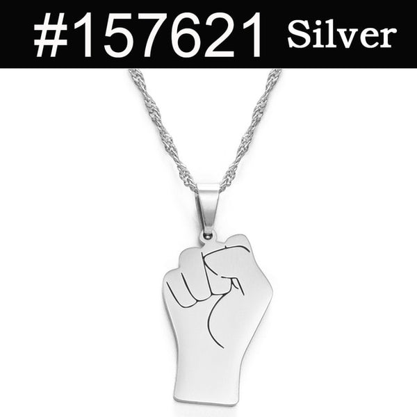 Black Lives Matter African Pendant Necklaces