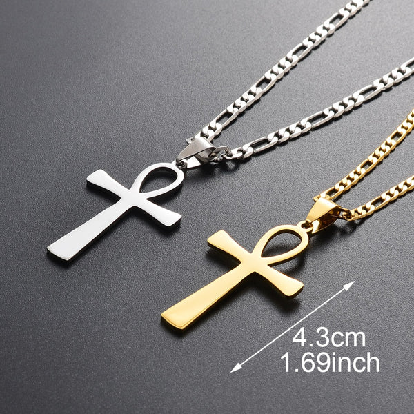 Egyptian Cross Pendant Ankh Necklace