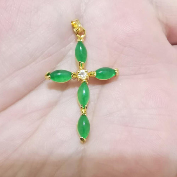 jades cross pendant