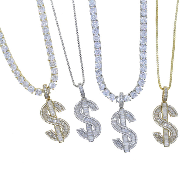 Money cash dollar sign choker