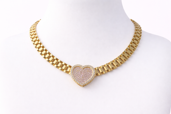 ink heart Rollie necklace