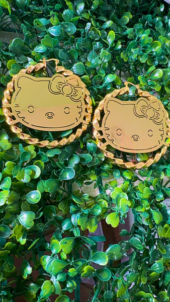 Hello Kitty Gold earrings