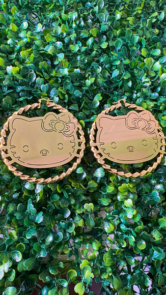 Hello Kitty Gold earrings