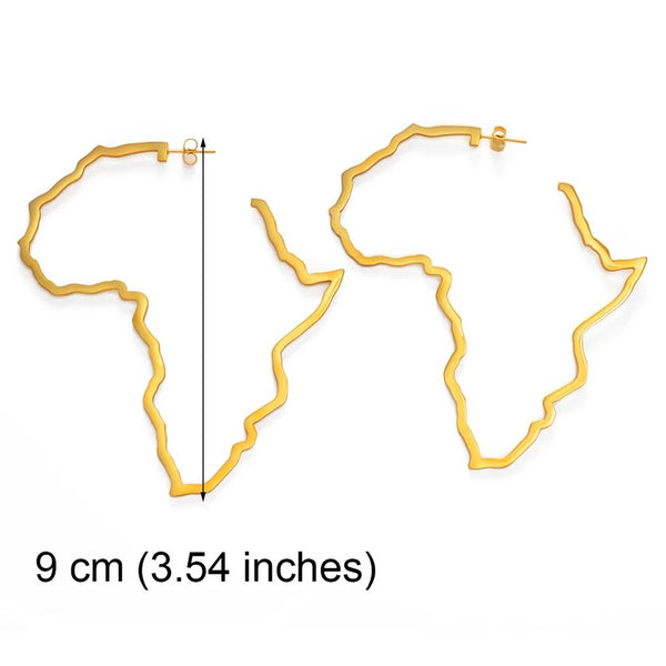 9cm Africa hoop earring