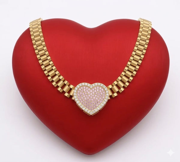ink heart Rollie necklace