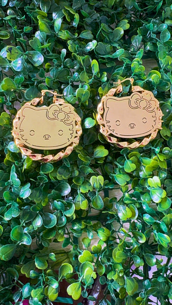 Hello Kitty Gold earrings