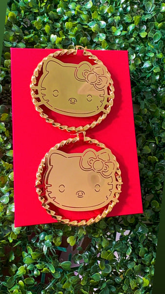 Hello Kitty Gold earrings