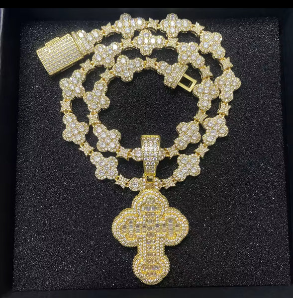 Cross necklace set
