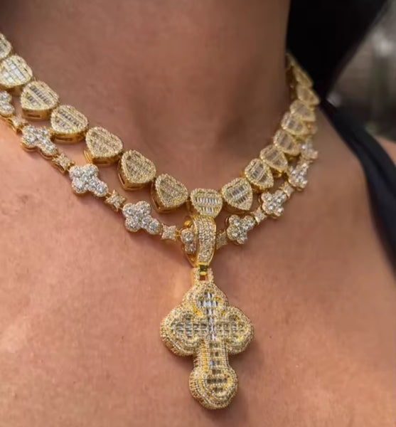 Cross necklace set