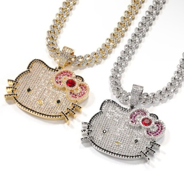 Kitty bling necklace