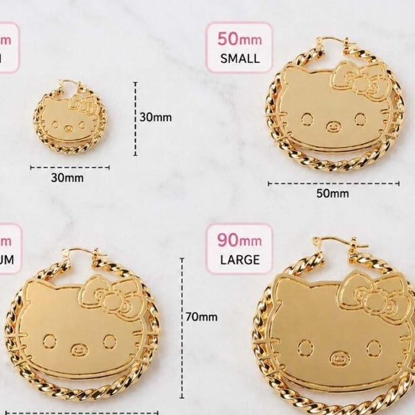 Title Large Hello Kitty Gold F 92 F