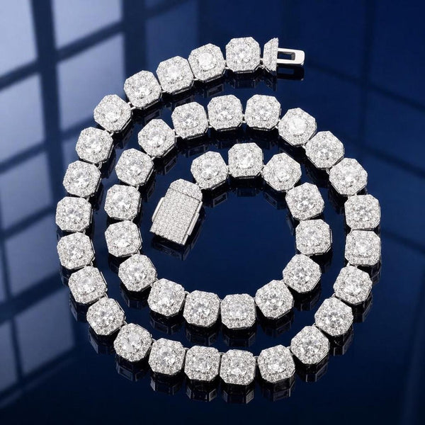10mm Clustered Tennis Chain