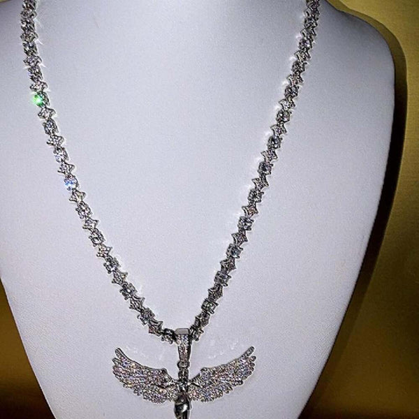 Angel Wing Pendant With 20 1484