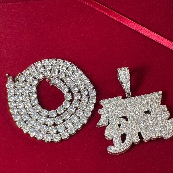 hustle or be broke tennis chain