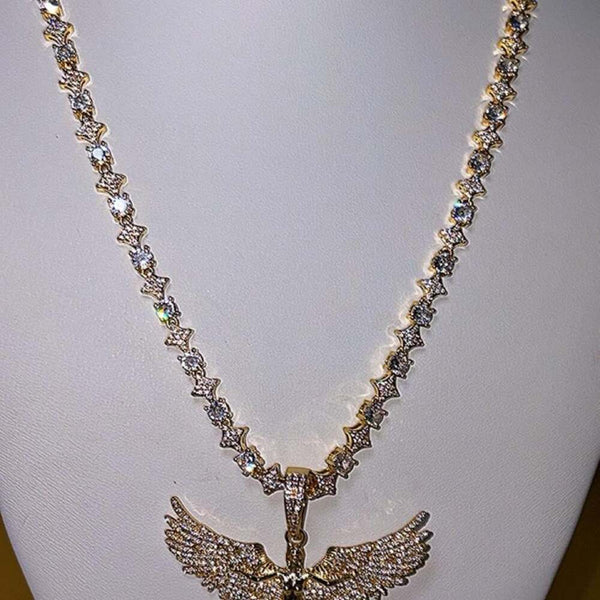 Angel Wing Pendant With 20 1484