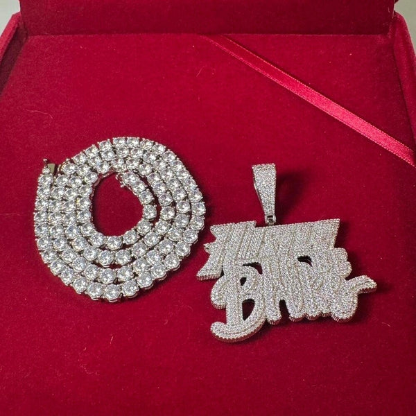 hustle or be broke tennis chain