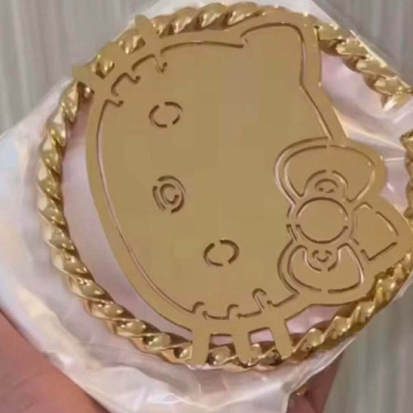Title Large Hello Kitty Gold F 92 F