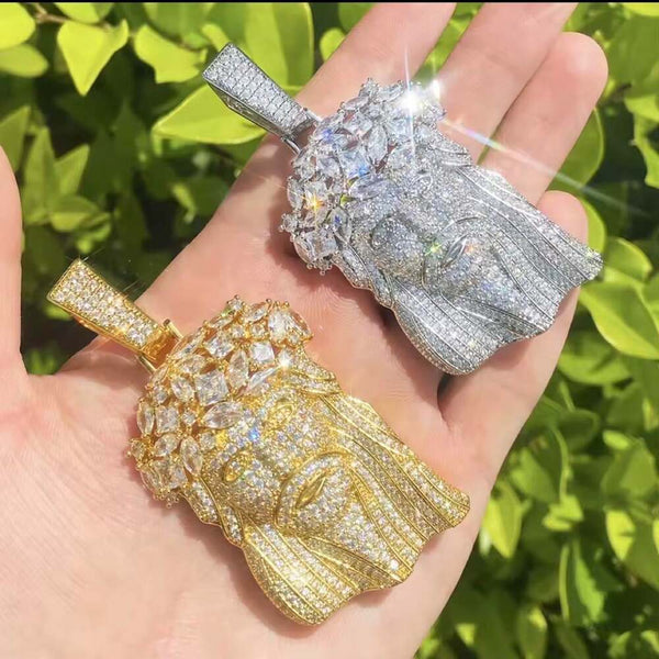 Jesus Pendant And Tennis Cluster 20inch