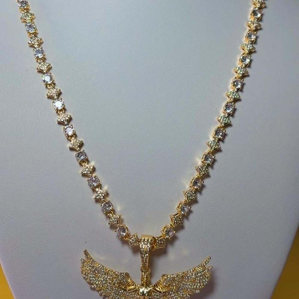 Angel Wing Pendant With 20 1484