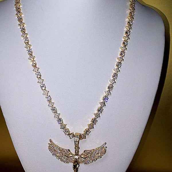 Angel Wing Pendant With 20 1484