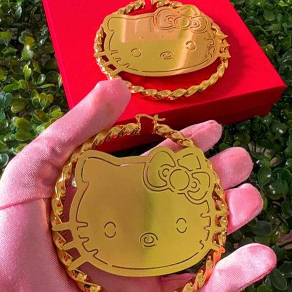 Title Large Hello Kitty Gold F 92 F