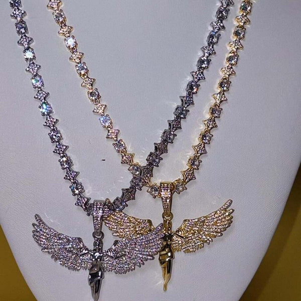 Angel Wing Pendant With 20 1484