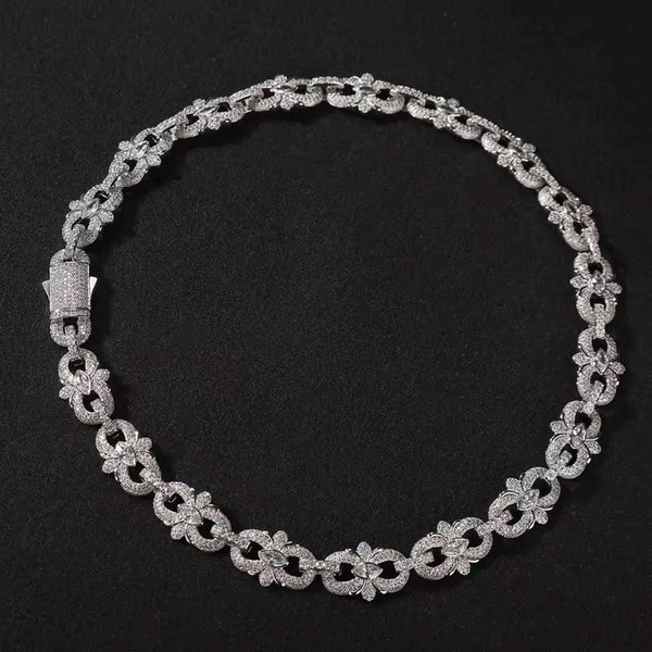Silver Infinity Chain Necklace 20 Inch
