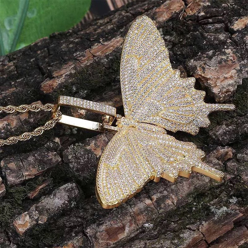 BIG cz butterfly tennis choker– Lavishluxxshop