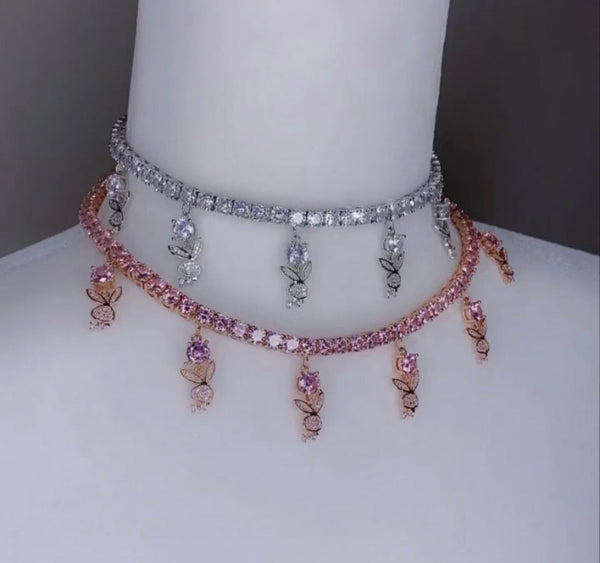bunny tennis choker ,  tennis choker (FREE! BUY ONE GET ONE FREE ,ADD 2 TO CART)